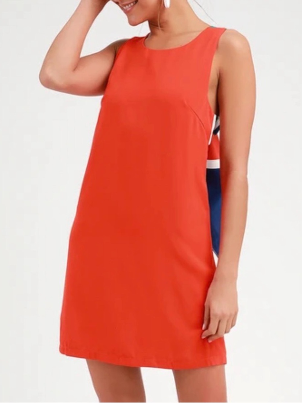 Lulu's Vibrant Red Sleeveless Dress